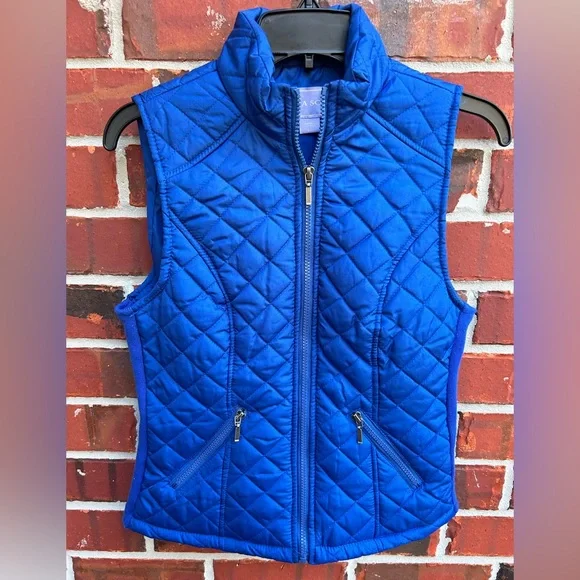 Laura Scott Jackets Coats Laura Scott Womens Blue Quilted